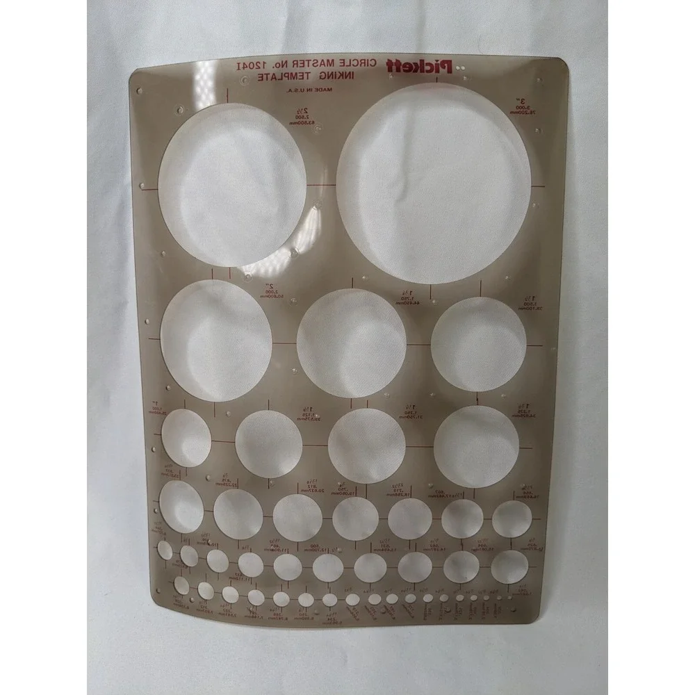 Pickett‎ Inking Template 10331 Circle 12041 Lot of 2